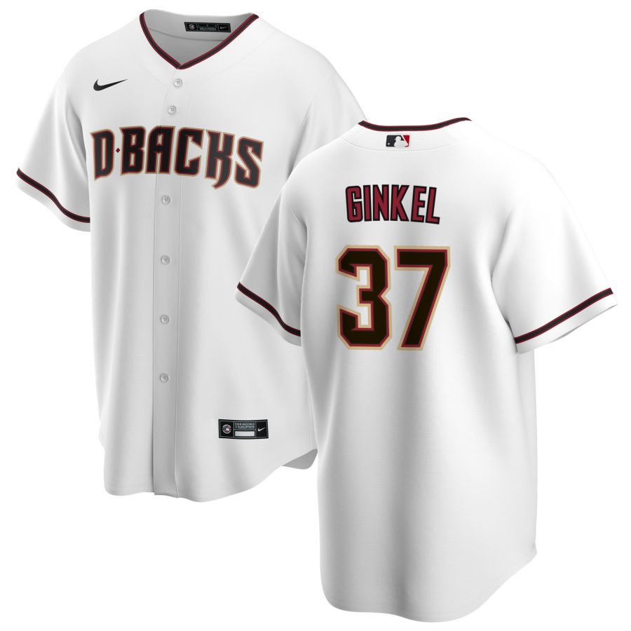 Nike Men #37 Kevin Ginkel Arizona Diamondbacks Baseball Jerseys Sale-White